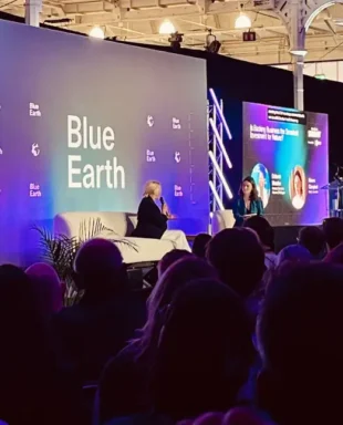 A stage at the Blue Earth Summit